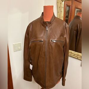 Men’s Ron Tomson, Los Angeles leather jacket, size large